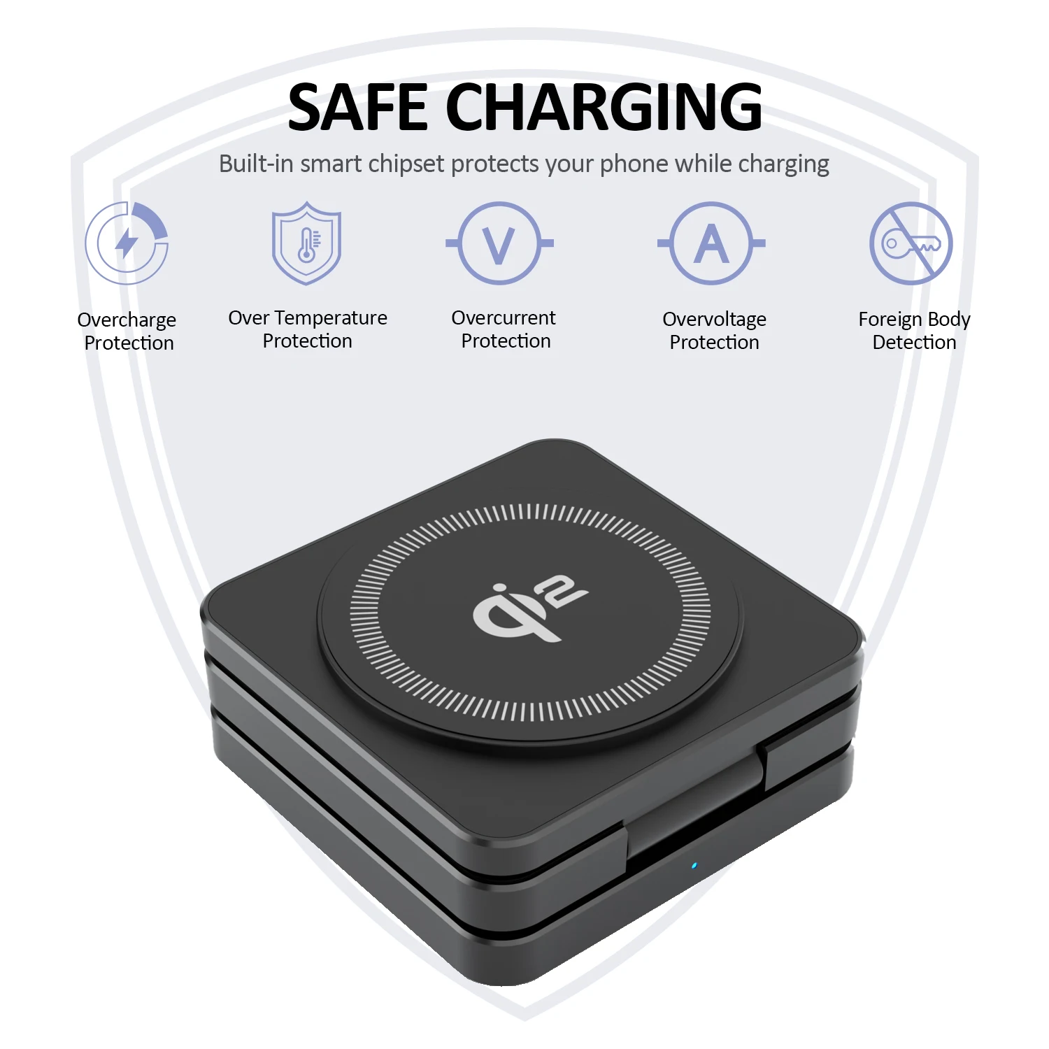 2024 New Qi2 Wireless Charger 3-in-1 Fast Charging Station Stand Folding Holder for iPhone 16 15 14 Pro Max Airpods Apple Watch