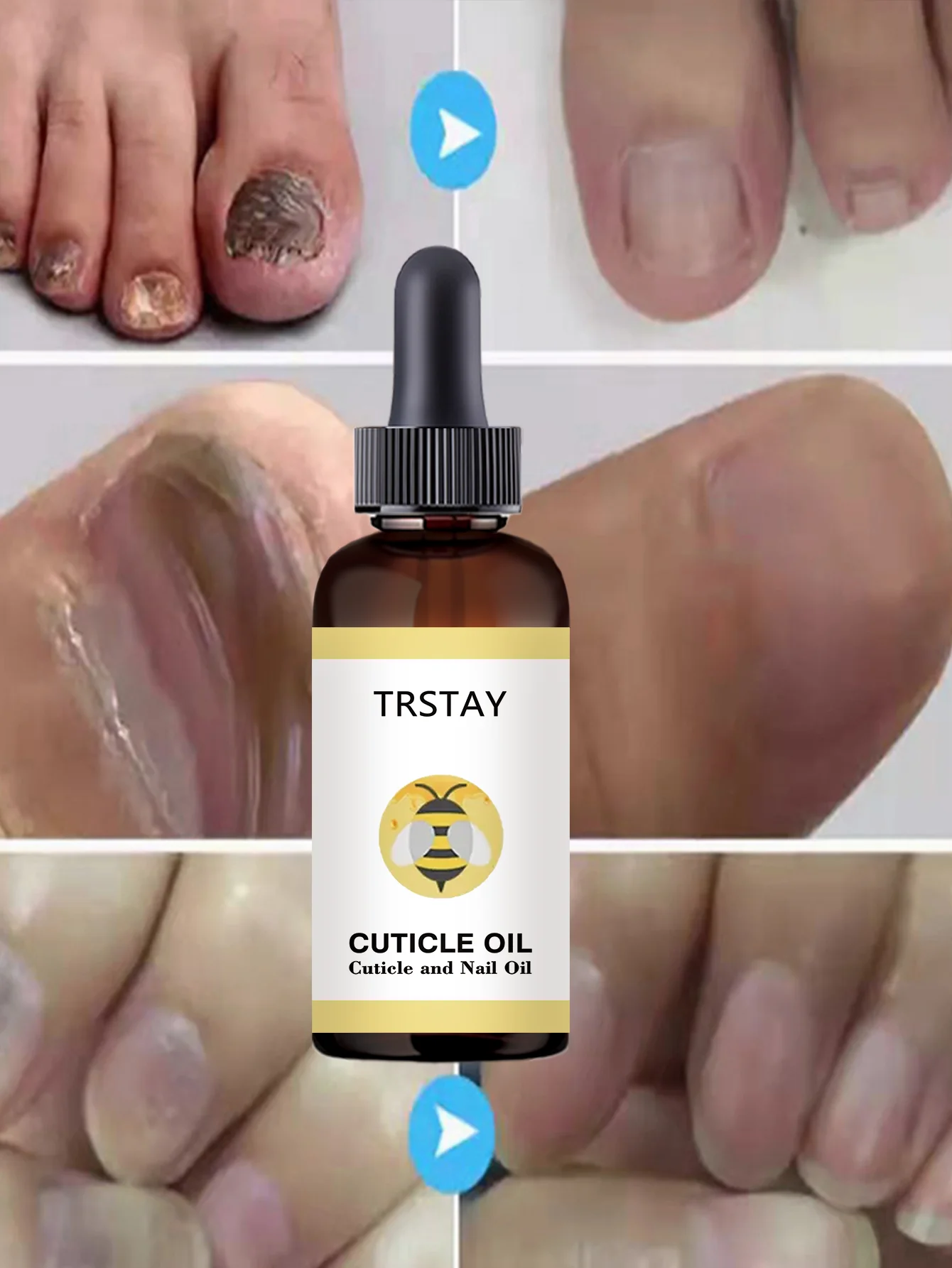 Natural Essential Oil Cuticle Care Treatment Repair Dry Hard Edges Moisturize Soften Nails Strengthener Mild Formula Smoothening