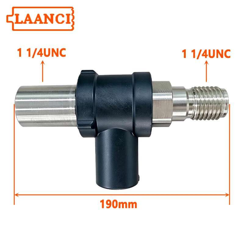 Thread Adapter for Diamond Drill Core Bits Male 1 1/4-7 to Female 1 1/4“-7 with Dust Collection Joint Connector  LAANCI