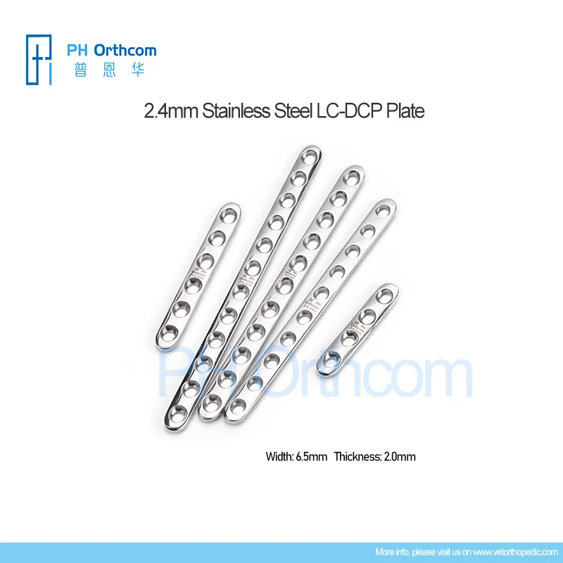 

2.4mm LC DCP Stainless Steel Implant Plate Orthopedic Veterinary Pets Surgical Instruments Medical Supplies and Equipments