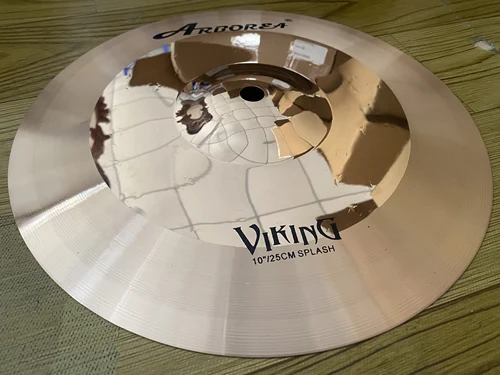 Imagen 2 del producto Platillo Splash Arborea B10 de 6 a 10 Pulgadas para Batería, Serie Viking, Platillos Profesionales para Batería