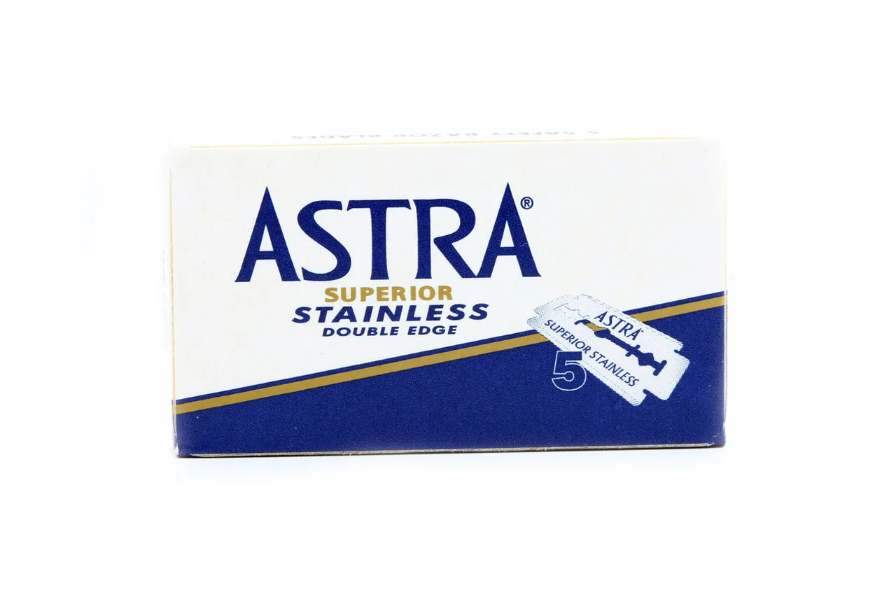 Old Astra Superior Stainless Double Edge Safety Razor blades 1980-2000 production year.