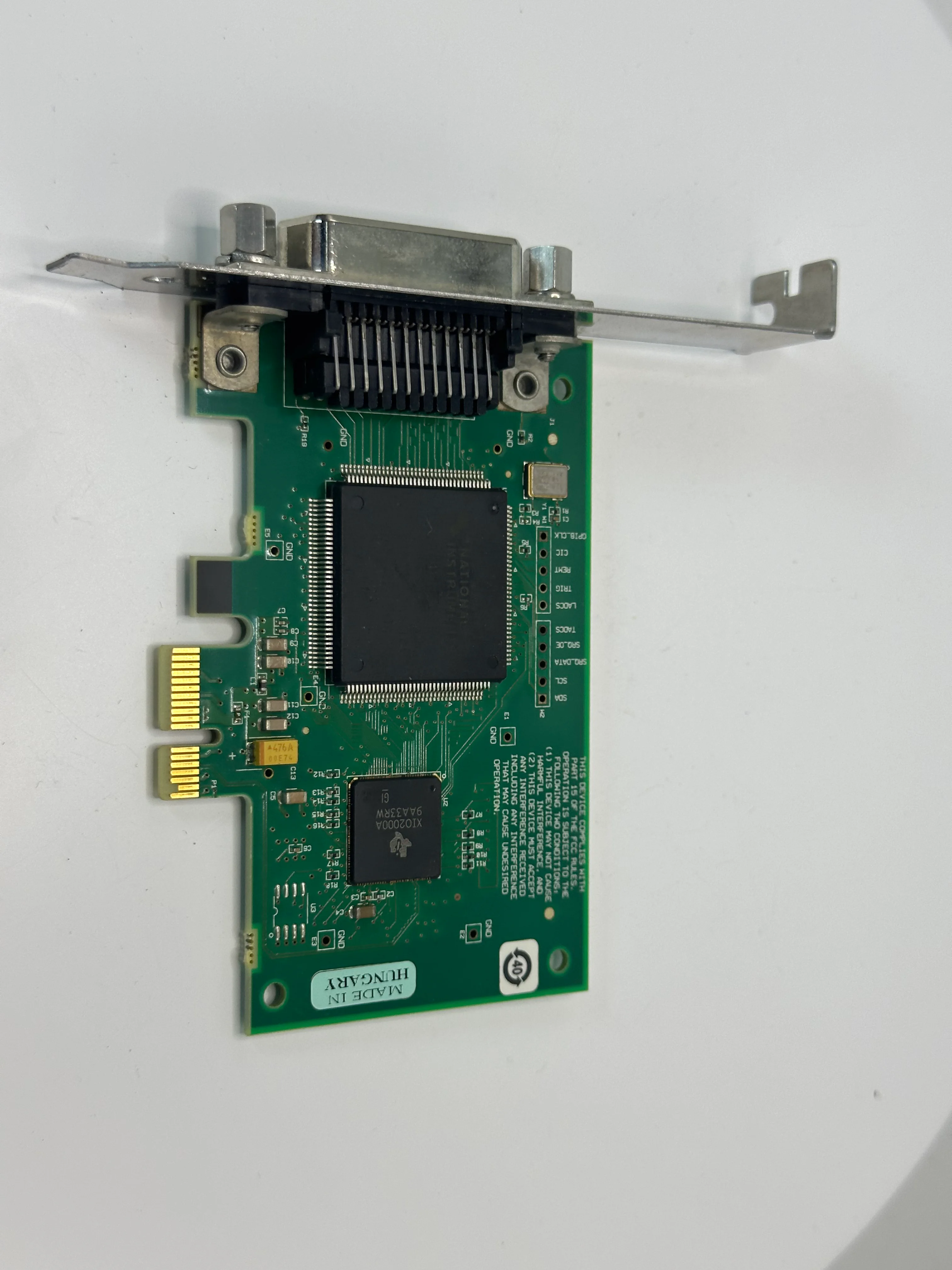 National Instruments NI PCIe-GPIB PN:778930-01 Slot Card Board
