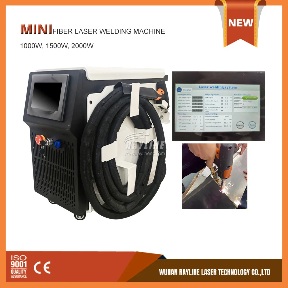 2000W Mini Air Cooling Laser Welder 4 in 1 Strong Cutting Welding Cleaning Fiber Laser Welding Machine Air Cool LASER MACHIN