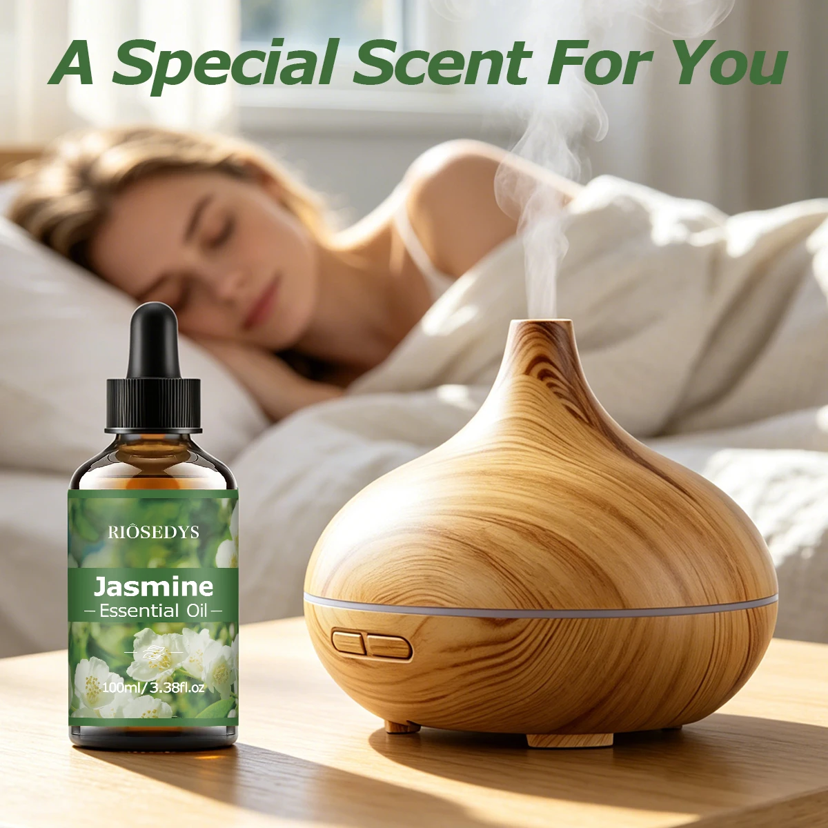 JASMIN Ätherisches Öl, Elegantes Blumenduftöl für Diffusoren, DIY Duftbasteleien & Aromatherapie, Sanftes und Reichhaltiges Aroma – Detail 4