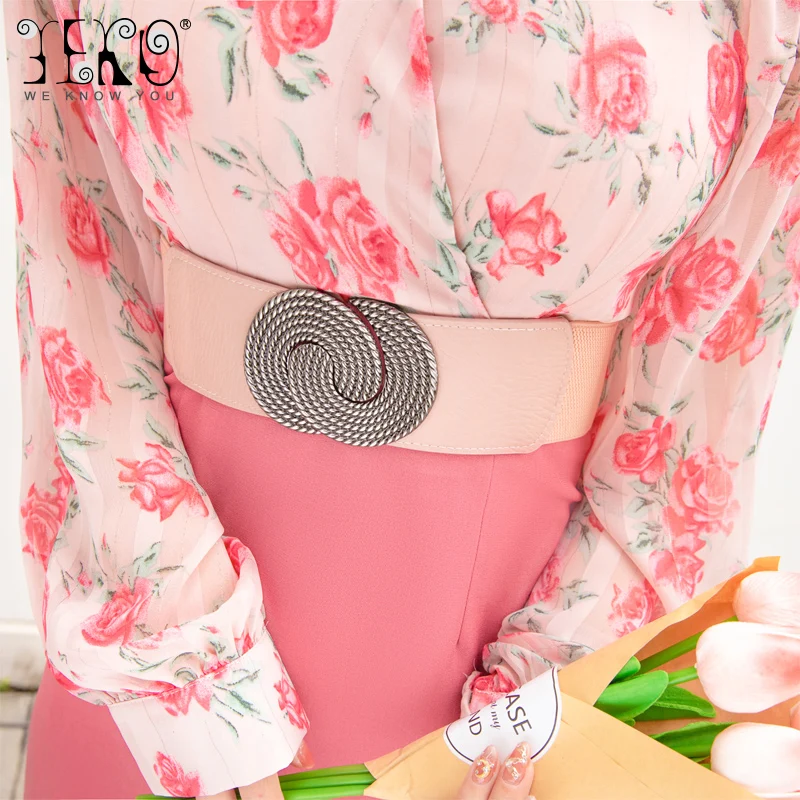 YEKO women new fashion decorative outer belt female versatile ins style