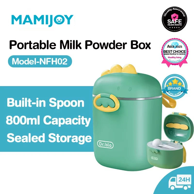 

MAMIJOY портативная коробка для детского сухого молока, контейнер для кормления младенцев, коробка для хранения еды для новорожденных, дозатор порошка, детская еда, закуска для малышей