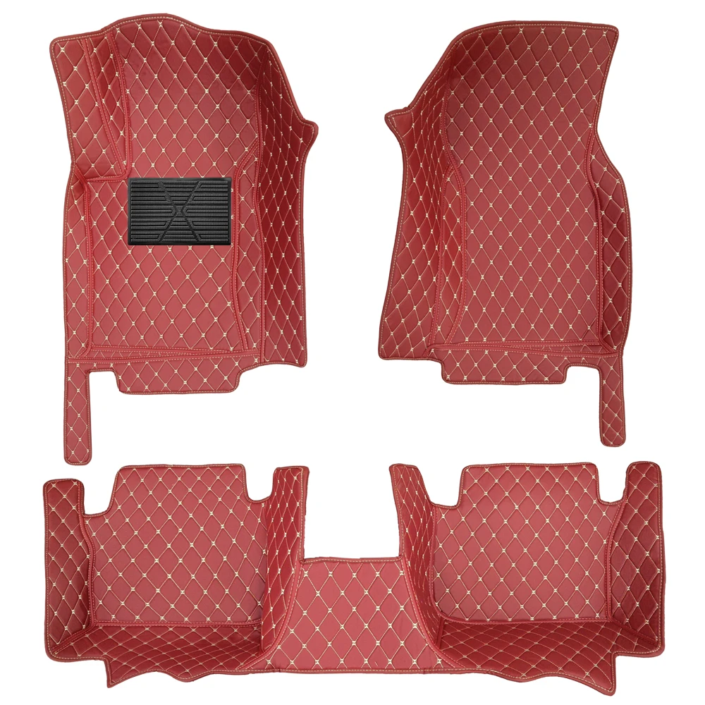 

Car Floor Mats For BMW 7series Alpina B7 2seat 2016-2022 Auto Interior Accessories Leather Carpets Rugs Foot Pads