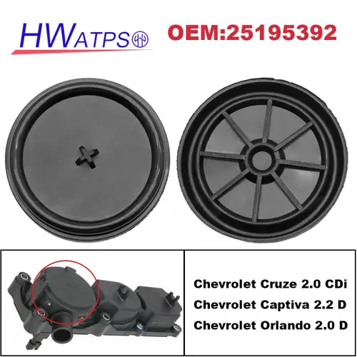 Imagen 1 del producto Para Chevrolet Cruze Captiva Orlando C100 C140 J300 J309 2,0 2,2 nueva membrana de diafragma separador de aceite 25184005 25195392 MD91621