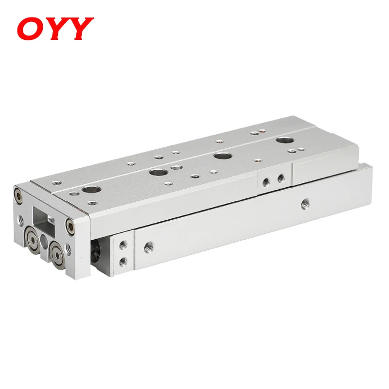 MXS Pneumatic Sliding Table Cylinder With Magnetic Linear Guide Rail High Pressure Resistance 8mm Bore 10/20/30/40/50mm Stroke