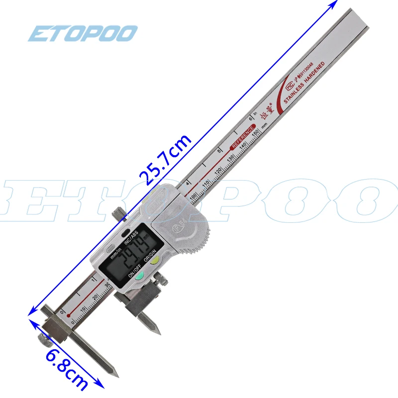 5-150MM 200MM 300MMCenterline Digital Calipers With Conical Points electronic digital center distance caliper