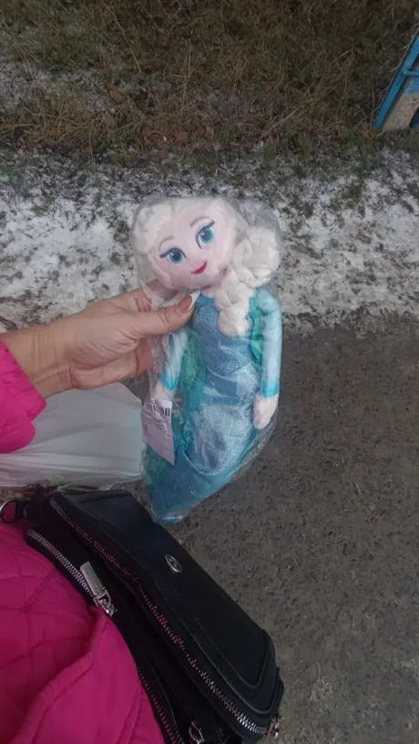 50cm Anime Frozen The Plush Princess Anna Kawaii Doll Snow Queen Princess Anna Elsa Soft Stuffed Toys Gifts For Girls Birthday photo review