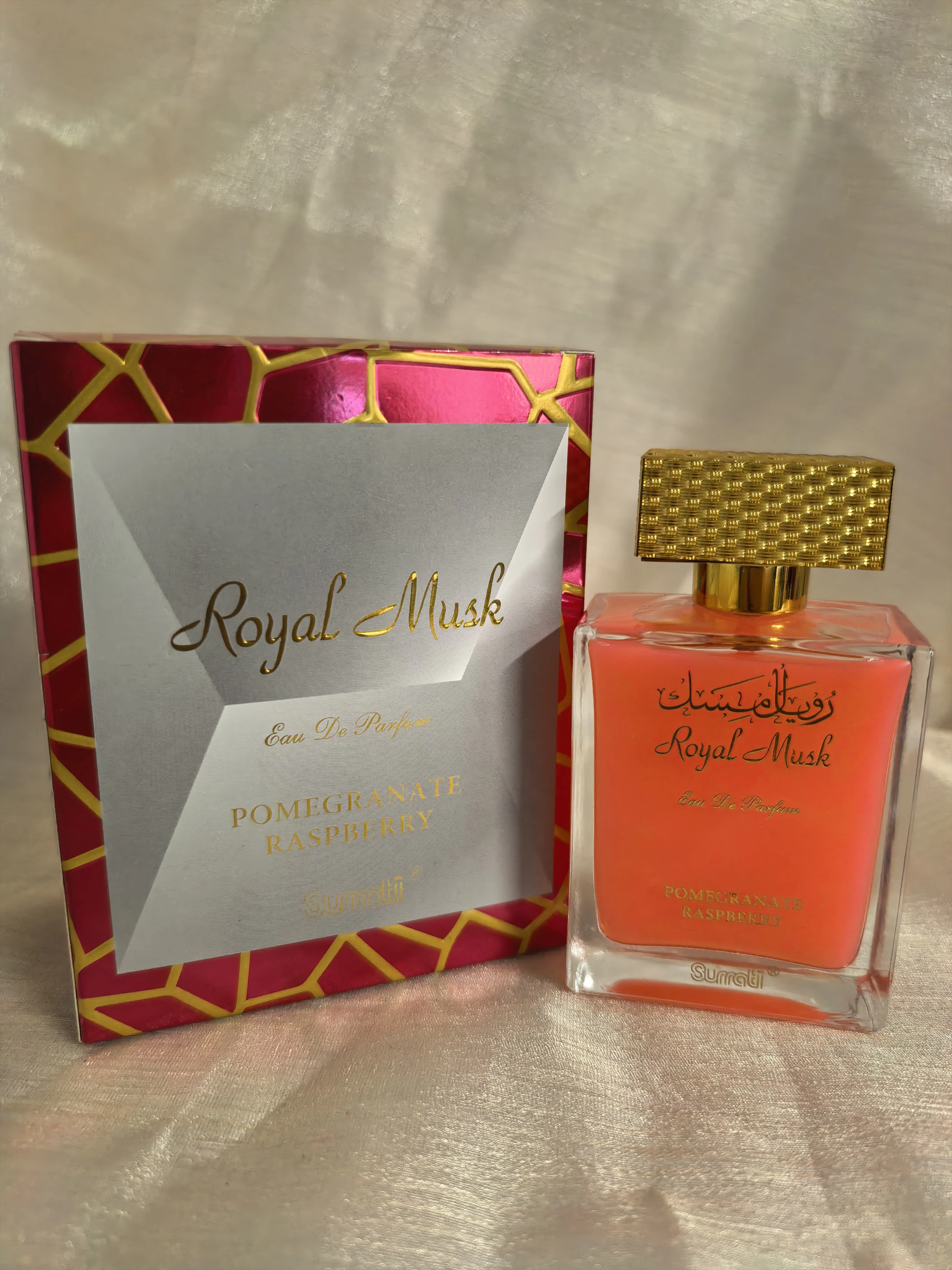 

Surrati Royal Musk Pomegranate Raspberry Eau De Parfum 100ml Ideal Gift Choice, Valentine's Day Christmas Gifts