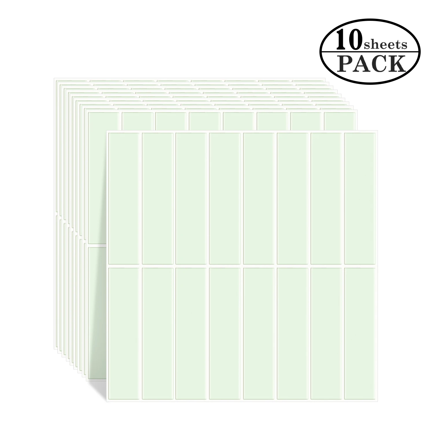 

10pcs Self-adhesive 3d Square Wall Stickers Bathroom Kitchen Splash Panel Tiles Waterproof oil-proof Vinyl Wallpaper for Home RV
