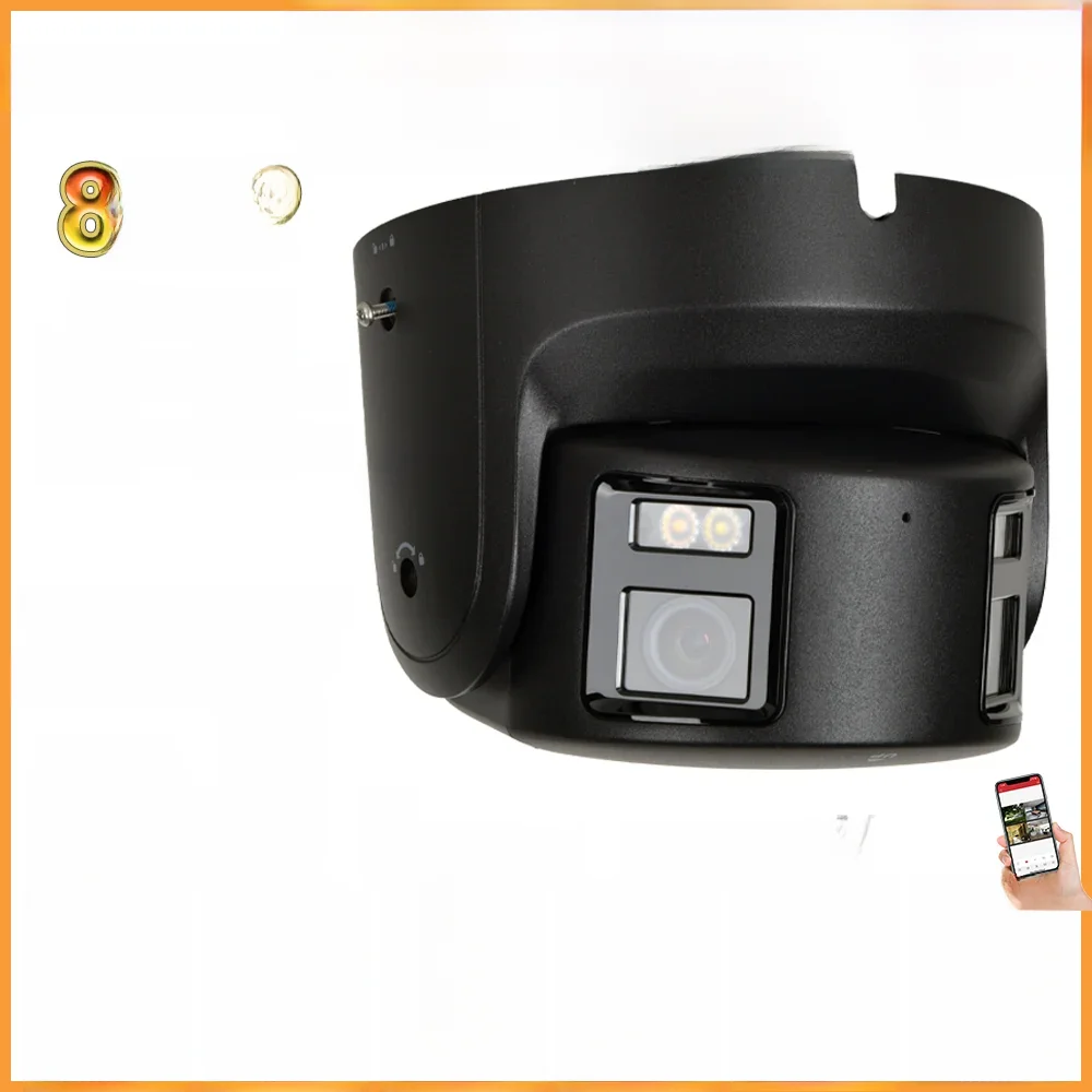 Hikvision 8MP IP-camera Panoramisch ColorVu Torentje DS-2CD2387G2P-LSU/SL 4K Beveiliging Dubbele lens Kleur Nacht Ingebouwde microfoon Luidspreker - afbeelding 2
