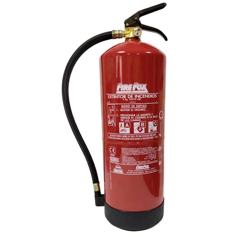 9 KG ABC powder extinguisher efficacy 34A-144B-C for trucks and transport vehicles up to 20000Kg.