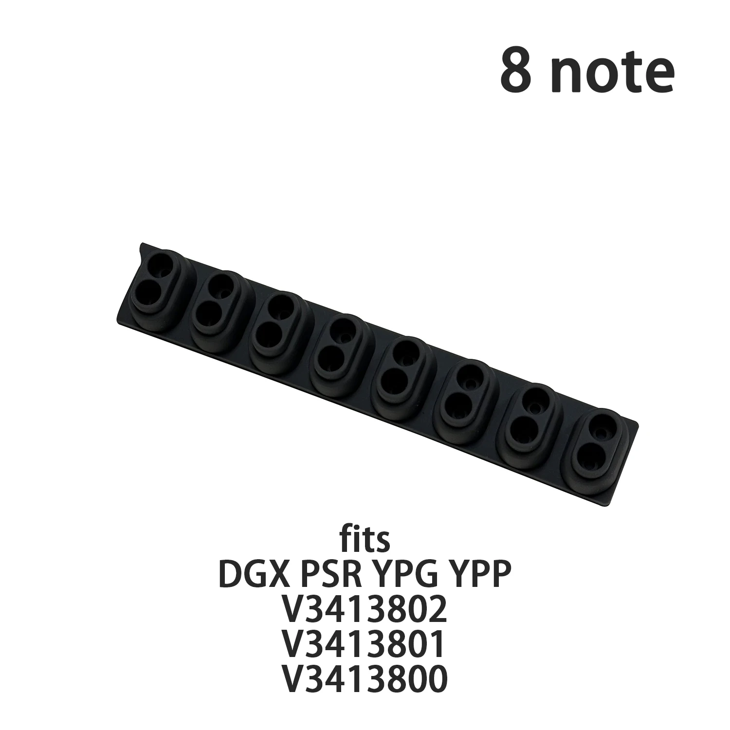 Fits Yamaha 8 note Rubber Key Contact DGX PSR YPG YPP V3413802 V3413801 V3413800 DGX 200 202 203 205 220 Conductive Rubber Strip