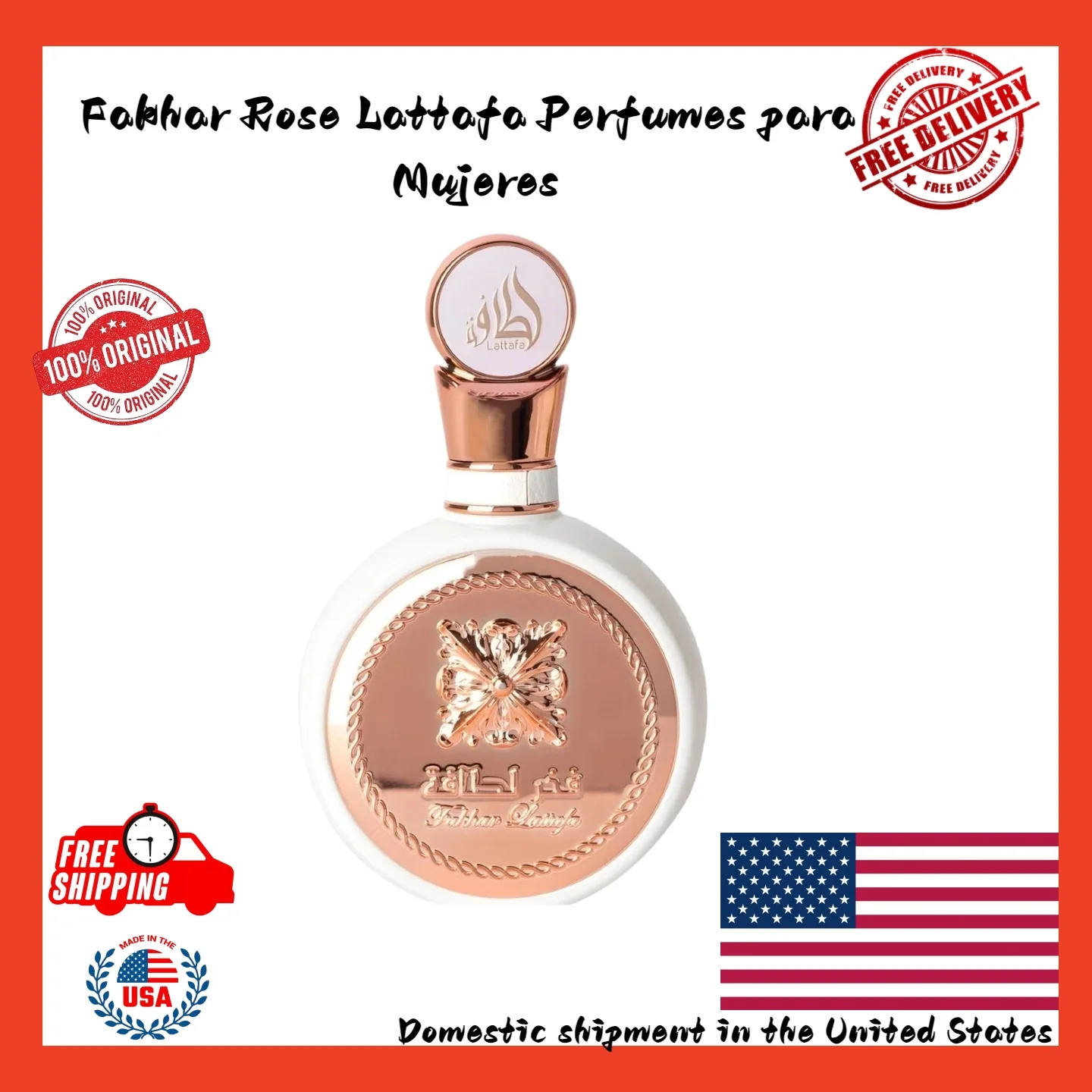 

Fakhar Lattafa Perfume 100 ML for Women ORIGINAL 100% By Lattafa Long Lasting Luxury perfume a birthday or Valentine's Day gift