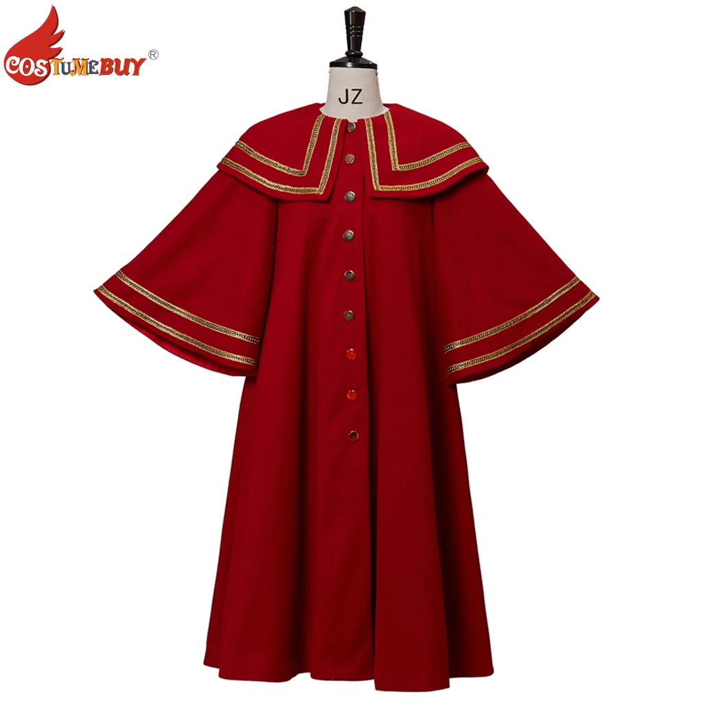 

CostumeBuy European Retro Red Cloak Coat, Civil War Clothes Loose Sleeve Women's Dress, Medieval Performance Cloak Costume