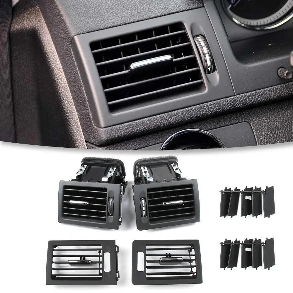 Ensemble de grille d'aération de climatiseur de console LHD W204, Mercedes Benz Classe C, C180, C200, 220, 230, 260, C300, 350, 2007-2011