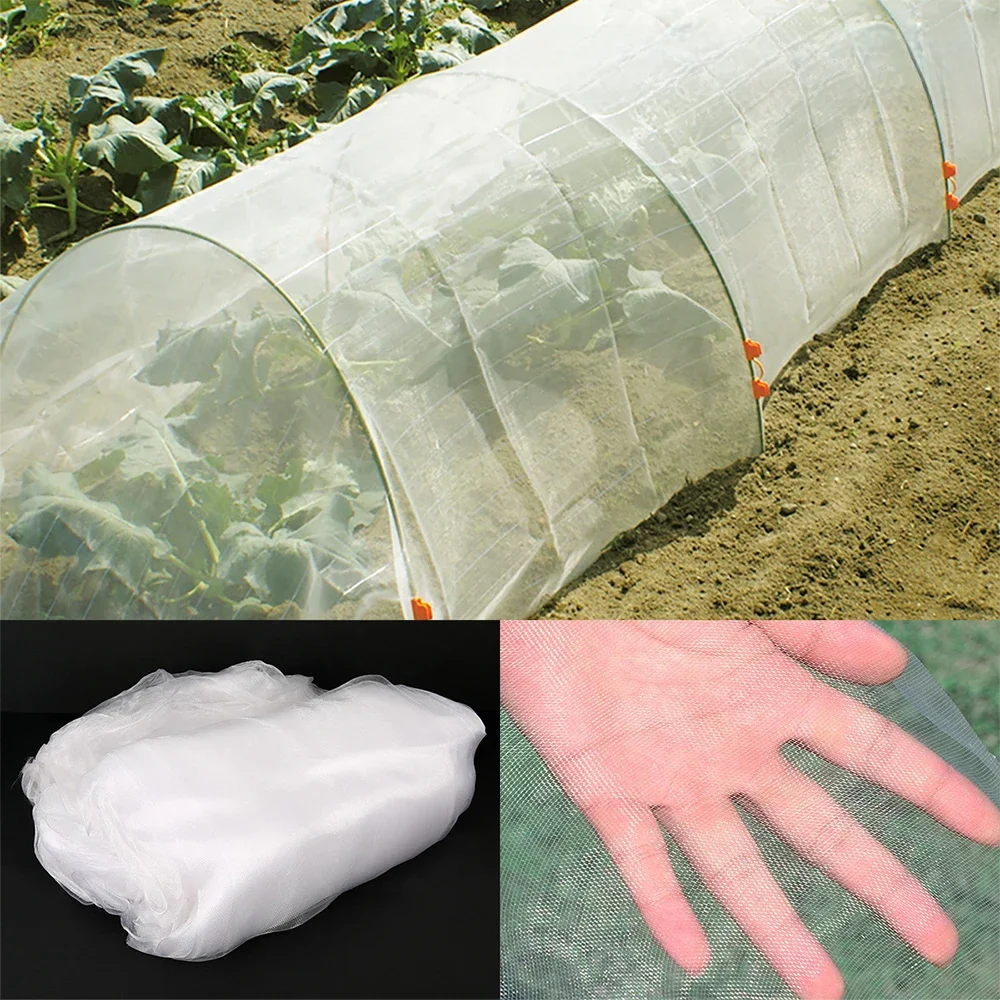Tuin Insectenbeschermingsnet Planten Groenten Fruitverzorging Hoes Bloemen Kas Ongediertebestrijding Anti-vogel Beschermend net 60 mesh - afbeelding 2