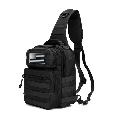 Tactical Bag Rover Shoulder Sling Pack Molle Assault Range PackS Diaper Day Bag for Men Traveling, Trekking, Camping