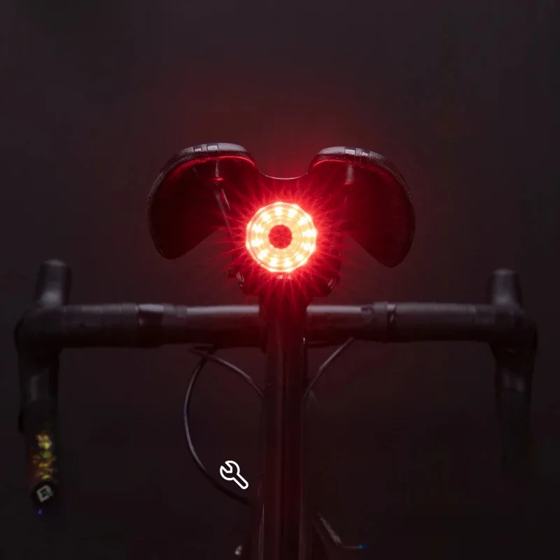 AliExpress ROCKBROS Bike Light 100LM 500mAH Smart Brake Rear Light USB Rechargeable MTB Road Safety Night Warning Bicycle Cycling Taillight