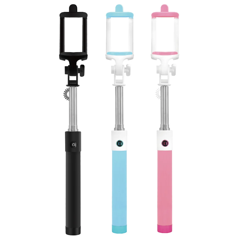 RAON ITB-SB100 WIreline Selfie Stick Selfie Stick Photo Group Travel Vlog angle adjustable 7-speed extension cellphone light portable mini