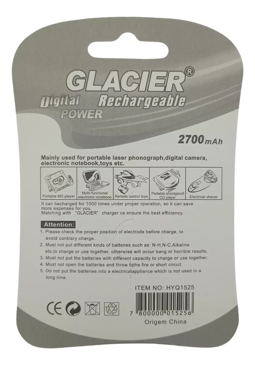 2700 mAh Aaa Rechargeable Toothpick Pile Kit With 4 Units