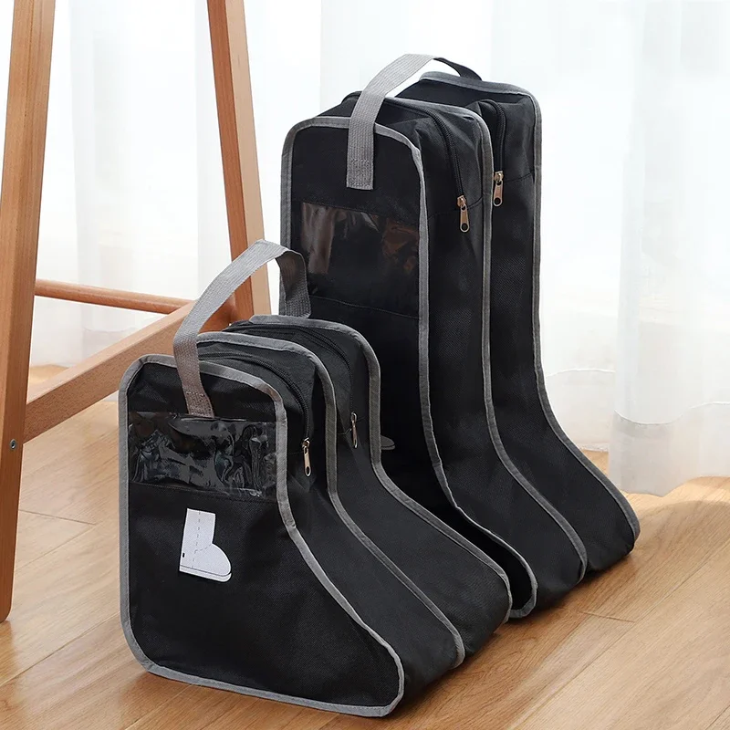 Sacs de rangement pour chaussures, couverture longue pour bottes de pluie, organisateur anti-poussière, pochette de voyage Portable à fermeture éclair, accessoires et fournitures