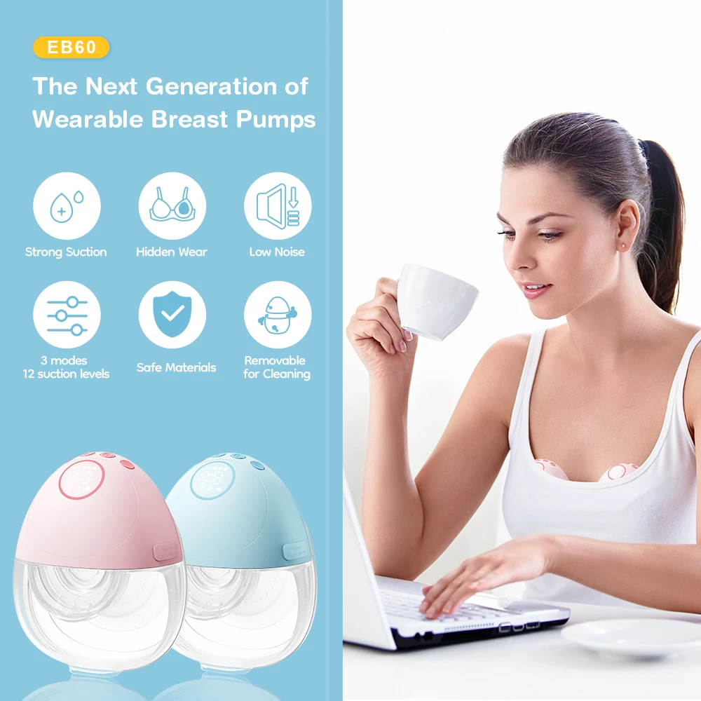 Dr.isla New Wearable Electric Breast Pumps Portable Hands Free Breast Pump Silent Comfort Breast Milk Extractor Collector 1PCS