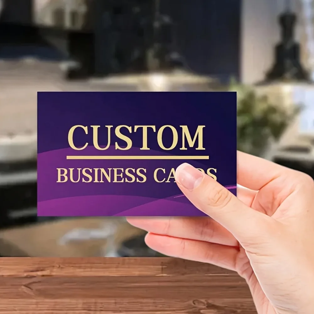 Customized 200 Business Cards, Personalized Professional Work Cards, Suitable for Online Marketing and University Style