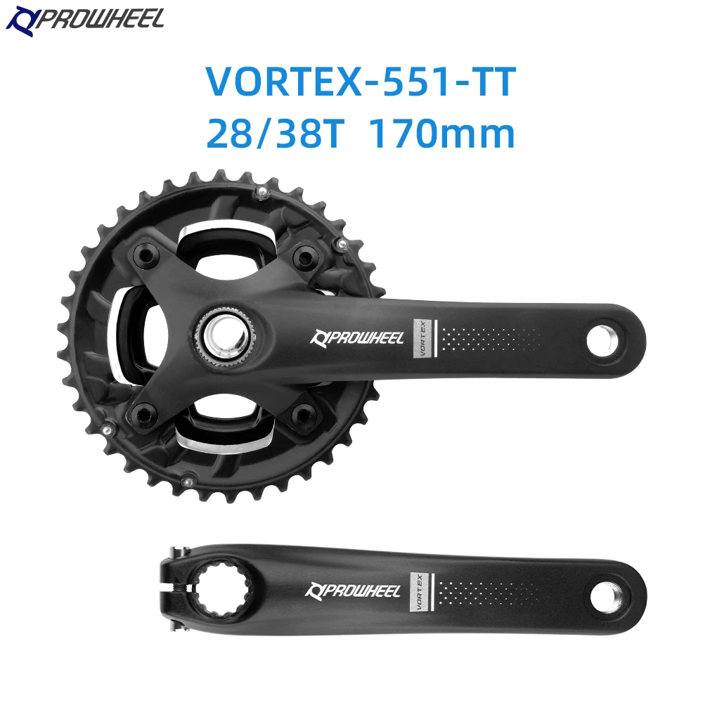 PROWHEEL 26/36T 28/38T 64/104BCD 170MM 10/11 Speed Mountain Bike Crankset Chainring Sprocket Bottom Bracket BB MTB Bicycle Crank