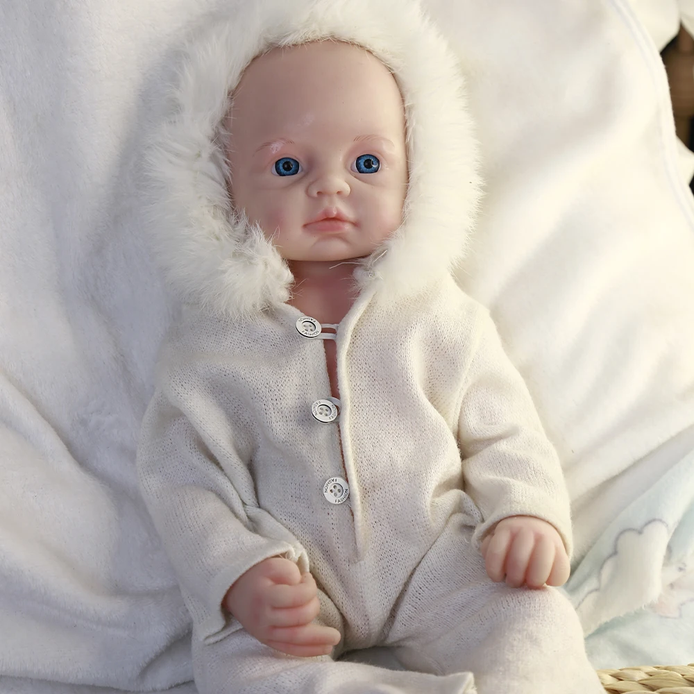 COSDOLL 49cm 3.2kg Full Body Silicone Bebe Reborn Baby Dolls Soft Dolls DIY Toys Kit Real Silicone Reborn Babies Finished Gifts