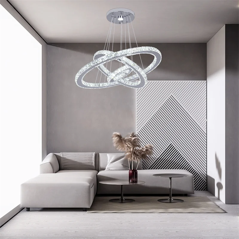 Modern LED Crystal Ceiling Lamp Chandelier Corridor Nordic Pendant Light Home Decor Fixtures Hanging Indoor Luster Living Dining