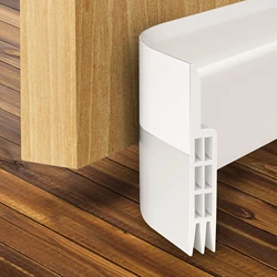 1 Meter Door Bottom Sealing Strip Self-Adhesive Aoors And Windows Sound Insulation Windproof Porous Sealing Strip