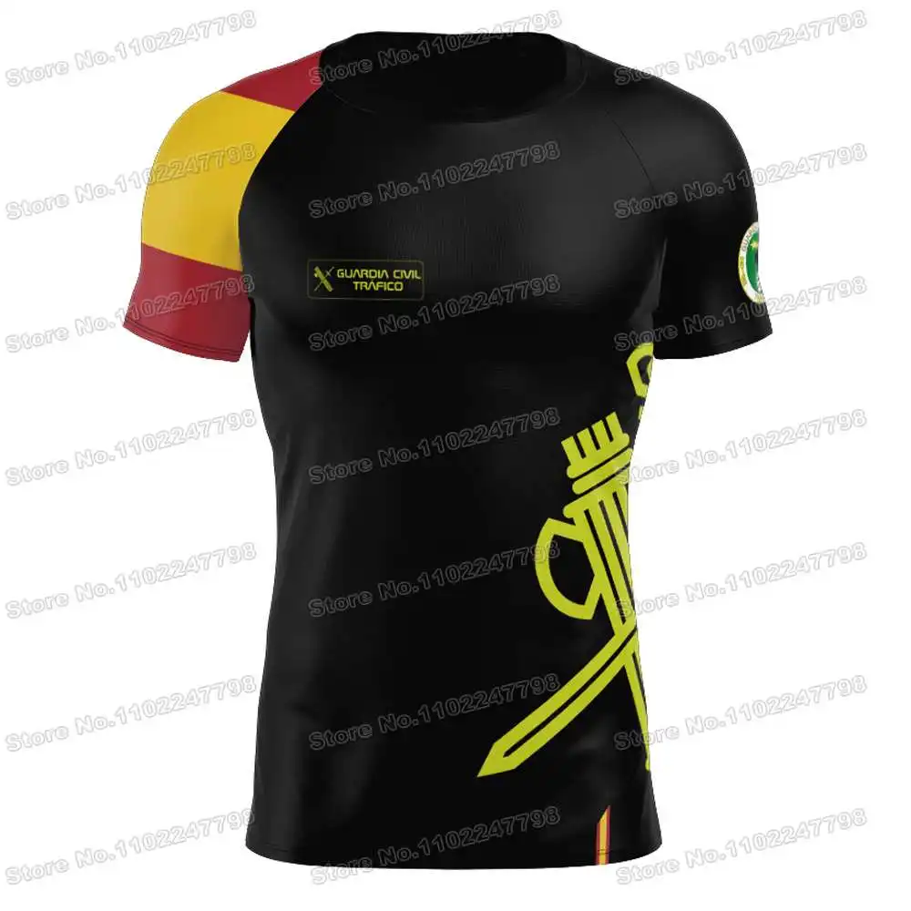 2023 Traffic CLXX Civil Guard T Shirt Spain Outdoor Tech Shirts Men MTB Clothing Training Tops Fitness Jersey Running Sportswear