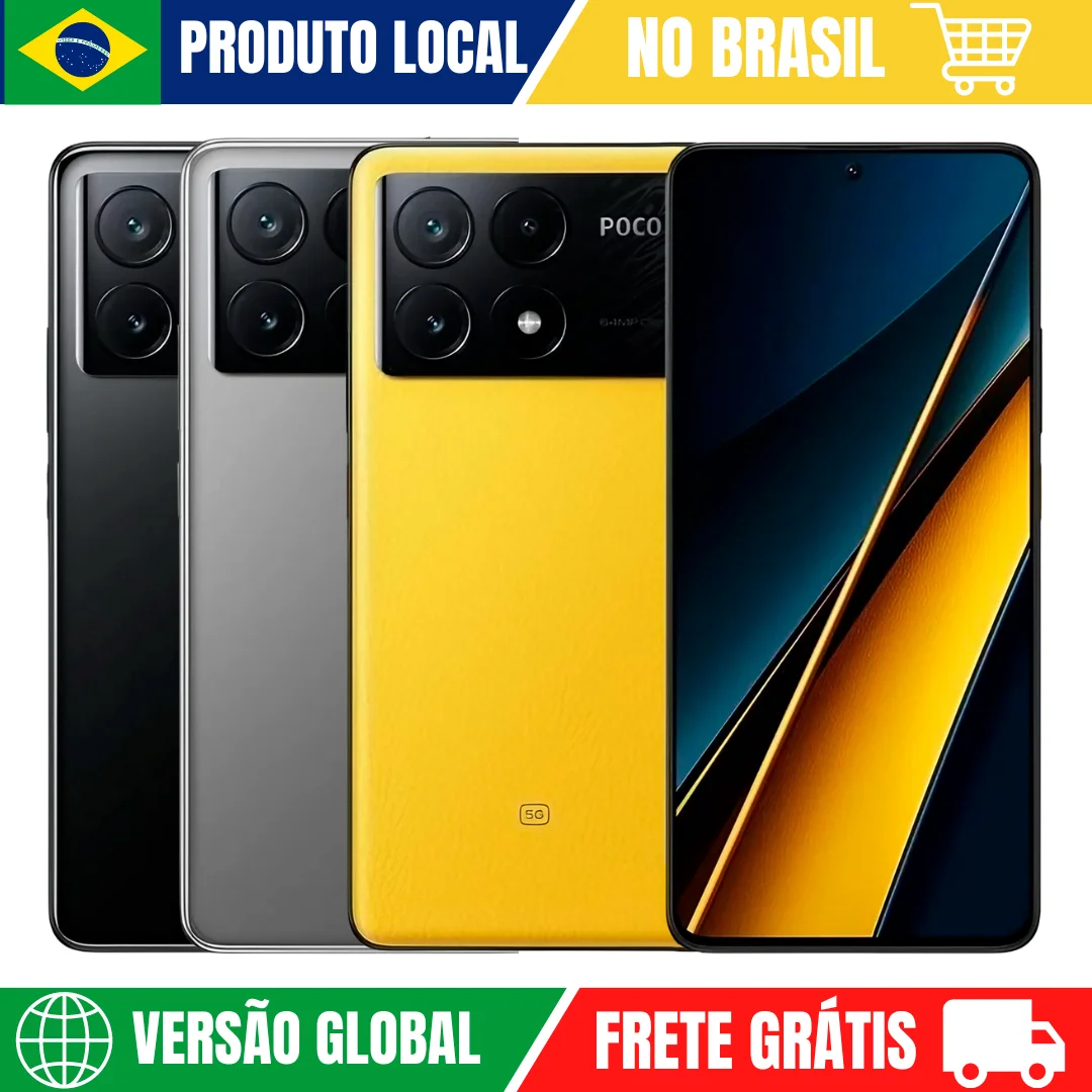 Xiaomi Poco X6 PRO 5G Versão Global | Smartphone 5G , ROM Global , Câmera 64MP , Carregador 67W