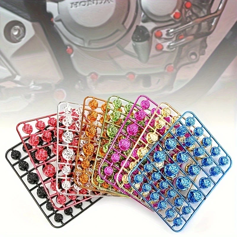 

30Pcs/Set Motorcycle Modification Nut Bolt Caps Accessories Screw Decorative Parts For Yamaha Kawasaki Honda Nuts Styling Cover