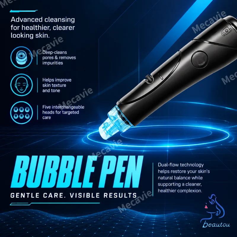 5-in-1 Hydro Dermabrasion Facial Machine EMS Tightening Hot Cold Penetration Exfoliate Skin Rejuvenation Beauty Device