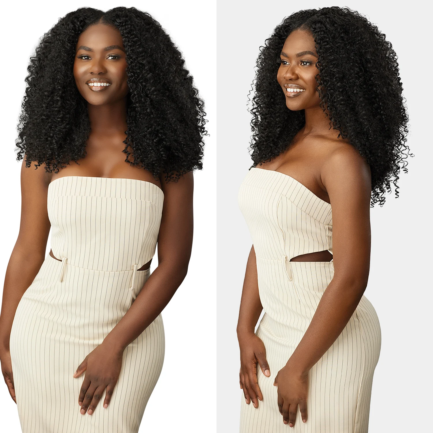 

Outre человеческие волосы премиум-класса из синтетических клипс, большие красивые волосы в богемном стиле, 14 дюймов, 9 шт.