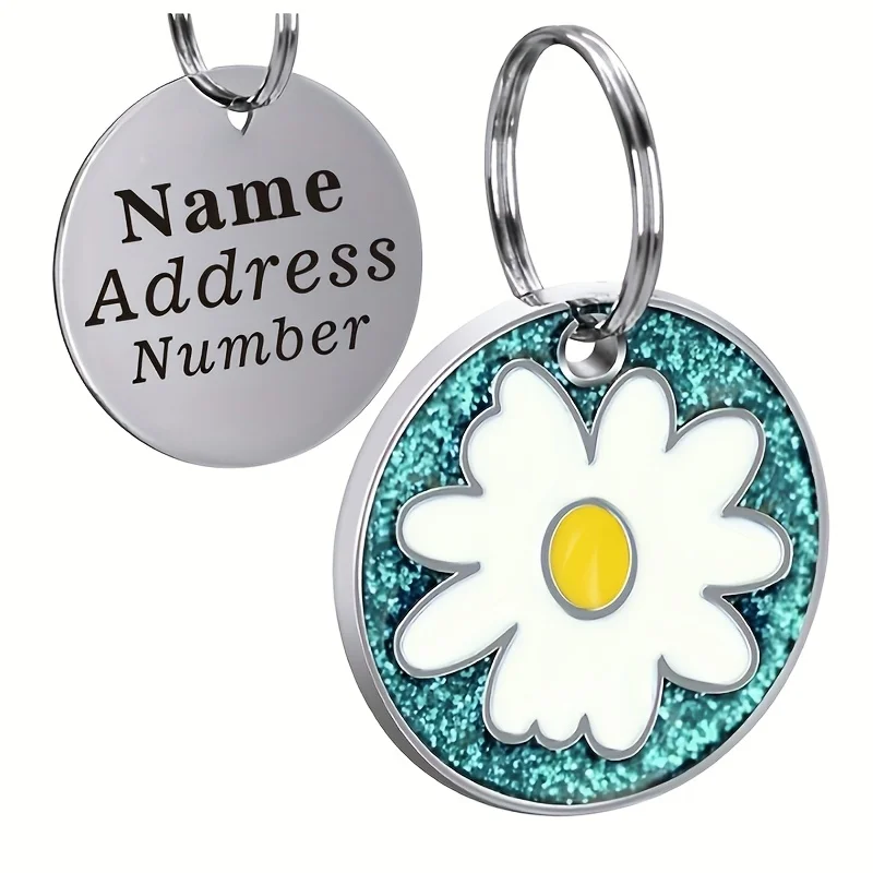 Collar antipérdida reflectante para gatos con placa grabada y campana - imagen 2