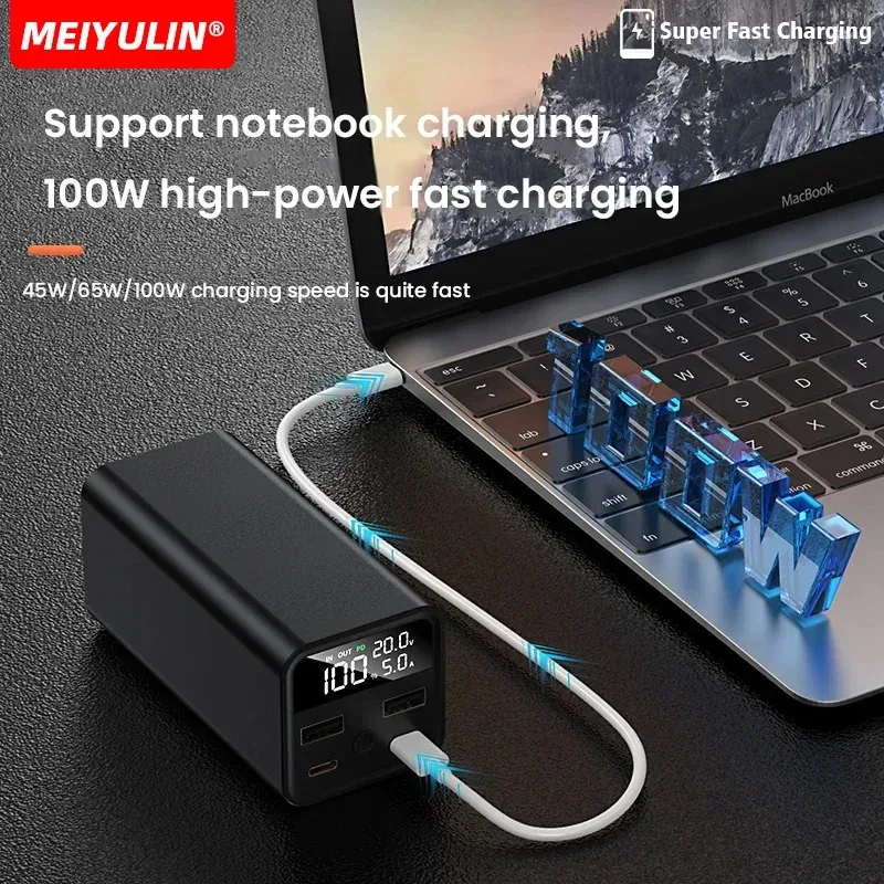 Portable 20000mAh 100W Power Bank Station For Laptop Mini Fast Charger Powerful External Spare Battery For iPhone Xiaomi Macbook