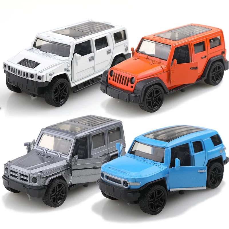 (Bagged) 1:38 Mercedes-Benz Jeep Hummer model samochodu odlewany ciśnieniowo, pojazd terenowy, model zabawki dla chłopca, ozdoba samochodowa, zabawka dla dzieci.