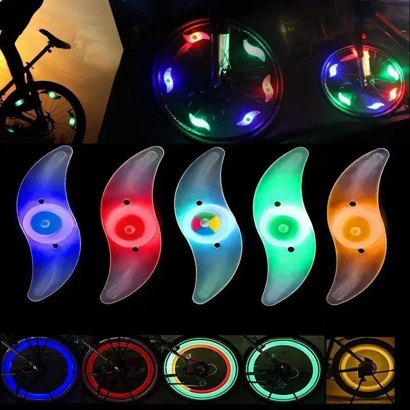 AliExpress NONE 2PCS Bike Wheel Spoke Light Tire Lights 3 Mode Wheel Color Spoke Light LED Waterproof Bike Safety Warning Spokes Lamp Bike Decor