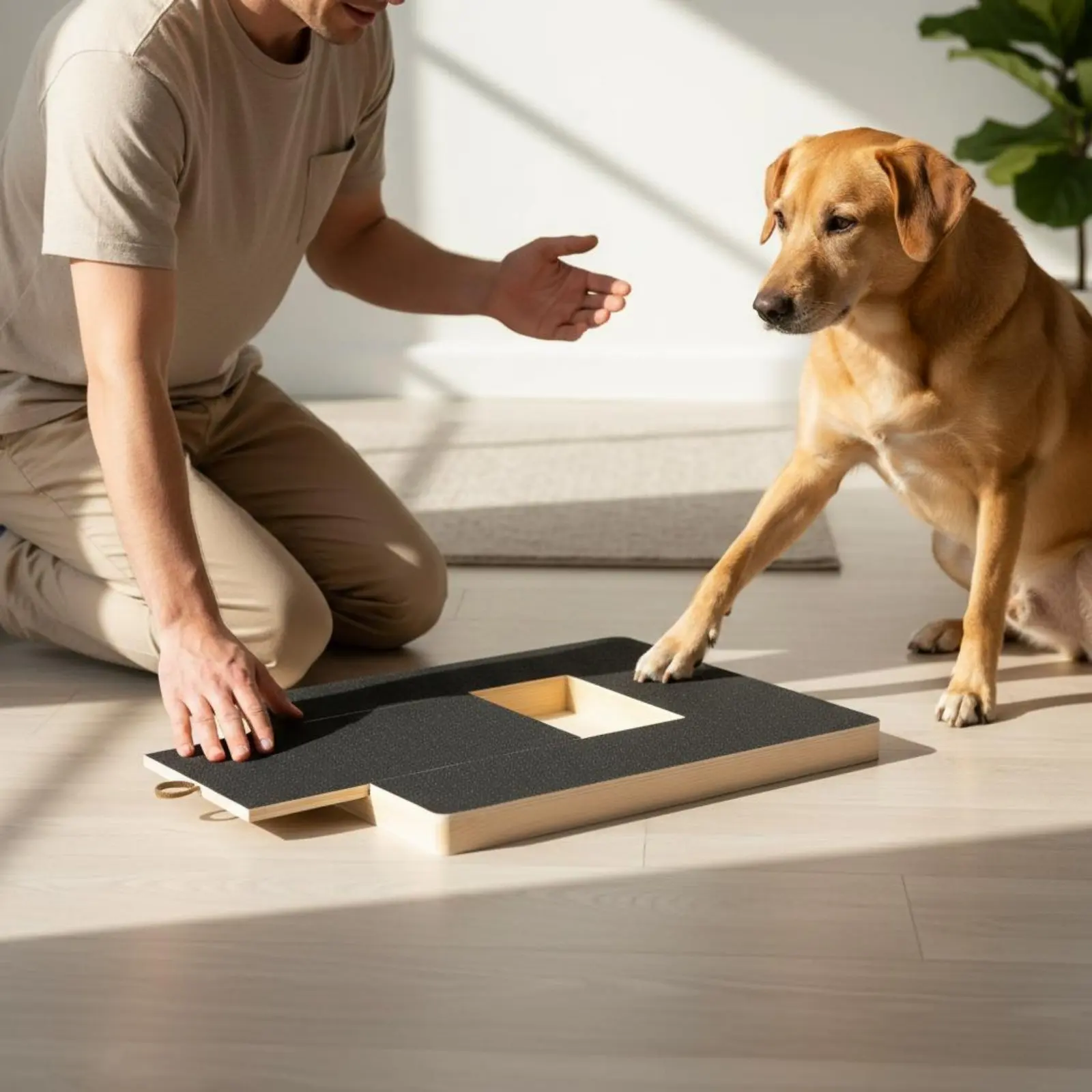 Wood Dog Scratching Board Pet Nail File Scratch Pad Grinding Toy Pet Paw Trimming Care Indoor Pet Training Accessory