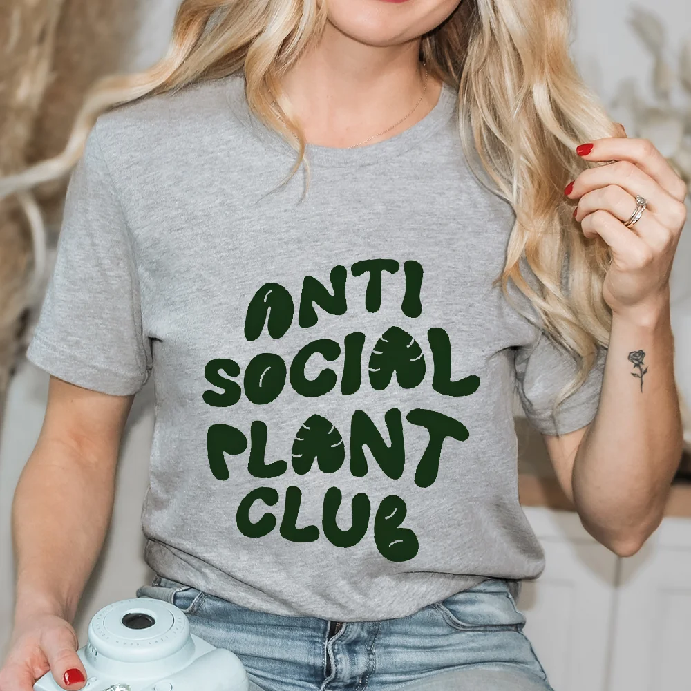 

Зеленый алфавит, дизайн, листья, 2021, популярная женская футболка с графическим рисунком, винтажная повседневная уличная одежда, хлопковая футболка в стиле Y2k, модный свободный топ