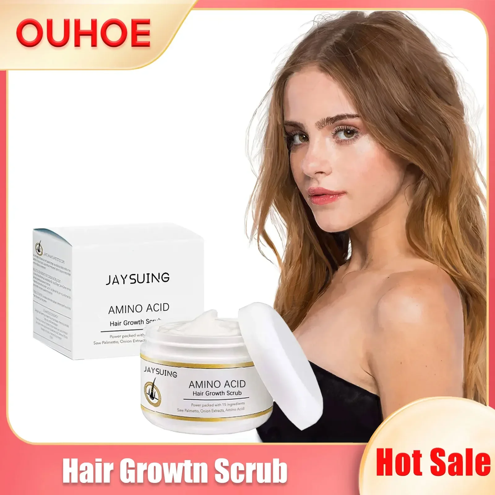 

Amino Acid Hair Growth Scrub Exfoliating Scalp Treatment Thickener Strengthen Remove Dandruff Oil Control Anti Hair Loss Shampoo