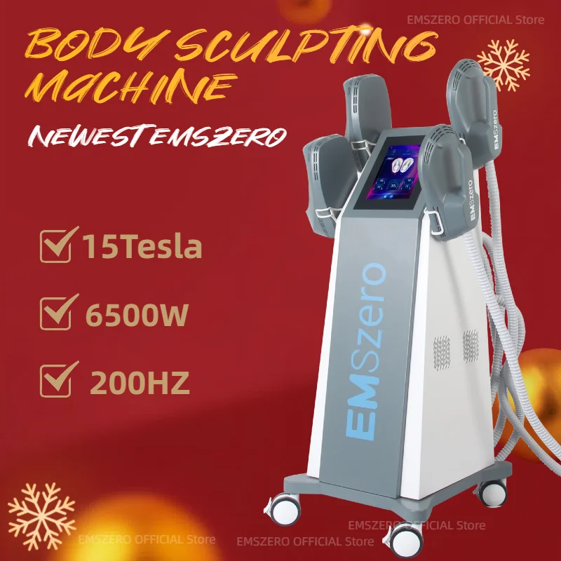 

Portable Ems Zero Neo Tesla RF Machine Professional Hi-emt Body Sculpt 6500W Emszero Muscle Stimulator Slimming