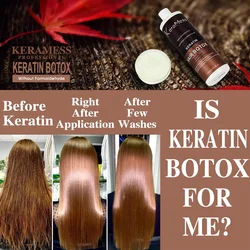 KeraMess Professional Treatment Free Formaldehyde Hair  Botox Capillary Keratin For Straightening Hair Straightener Cream Salon